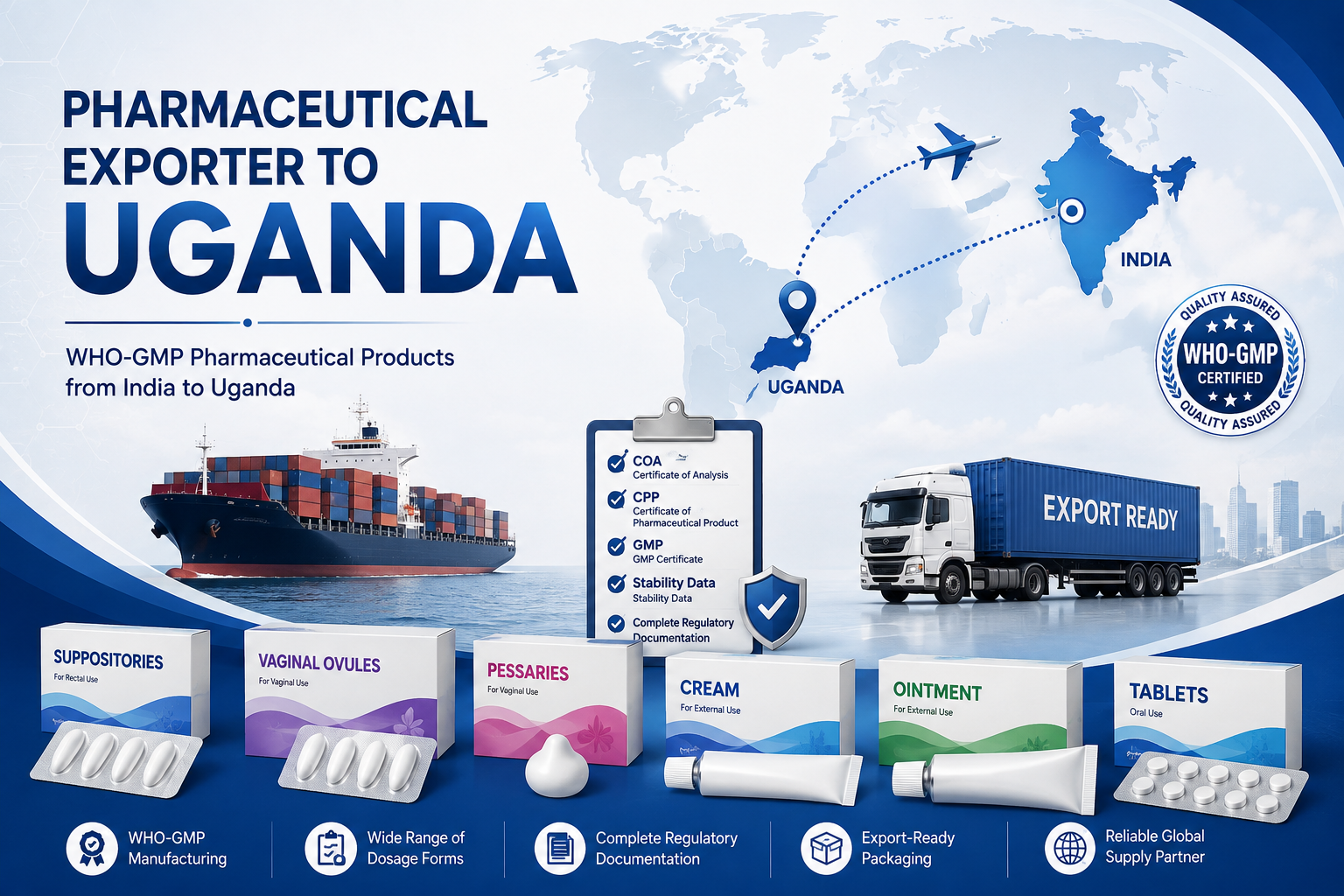 Pharmaceutical Exporter to Uganda